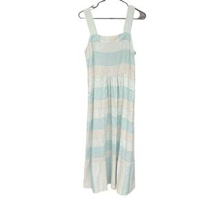 Patagonia Green and Blue Sleeveless Maxi Sundress